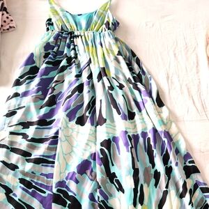Bcbg gorgeous  A line maxi dress sz small multi colored